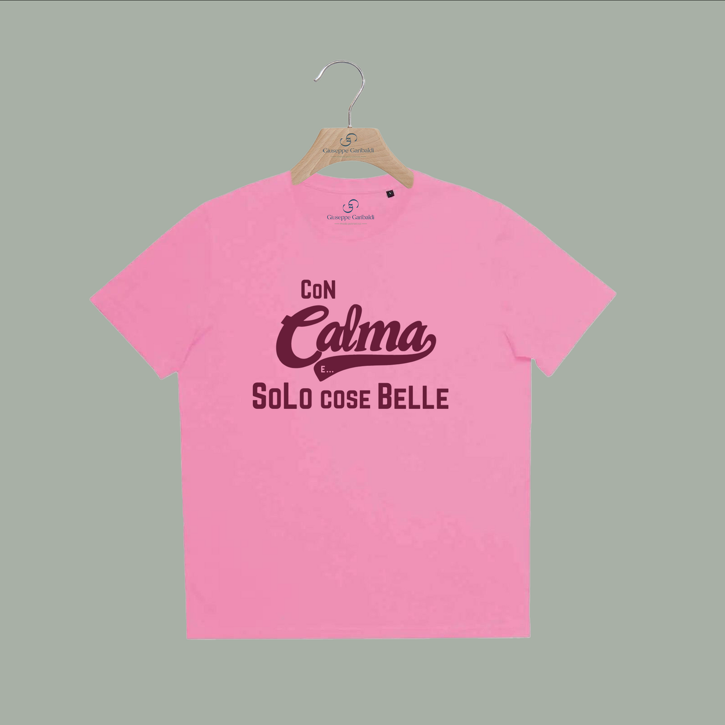 T-shirt con calma e solo cose belle (unisex)