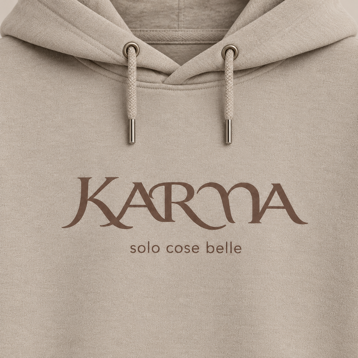 Felpa Karma con cappuccio – Beige