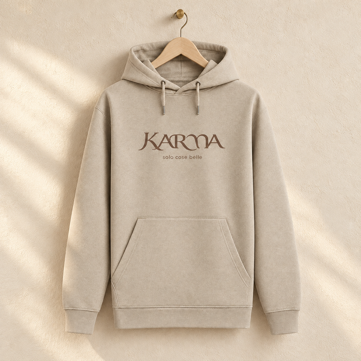 Felpa Karma con cappuccio – Beige