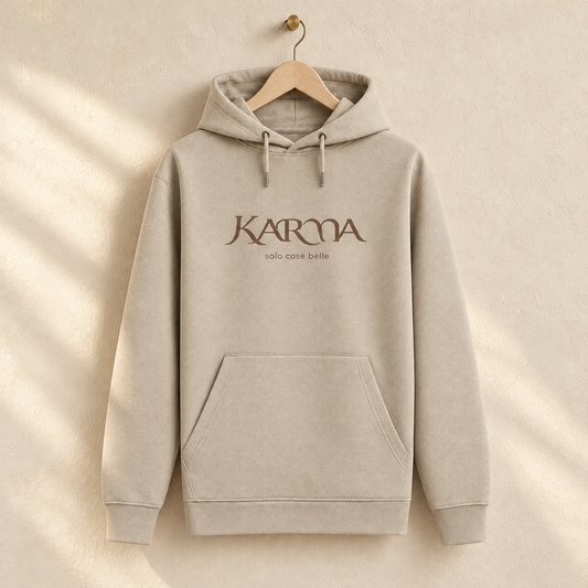 Felpa Karma con cappuccio – Beige